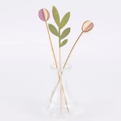 Rico Design 3D Stecktulpen Holz natur 5 tlg.