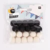 Rico Design Filzkugeln schwarz weiß 1,5cm 20 Stück