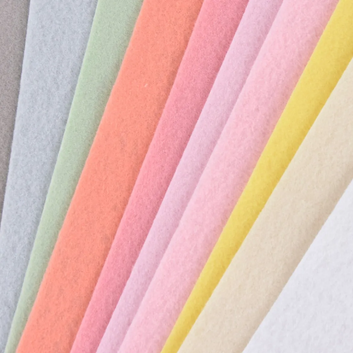 Rico Design Filzplatten Set Pastell 20x30cm 10 Platten verschiedenfarbig