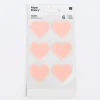 Rico Design Filzsticker Herzen groß 6 Stück verschiedene Farben