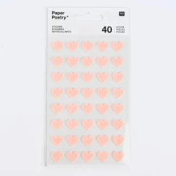 Rico Design Filzsticker Herzen klein 40 Stück verschiedene Farben