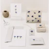 Rico Design Gepresste Blüten Chinesische Nelke 6 Stück blau grün