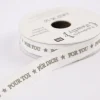 Rico Design Geschenkband Für dich weiß grau 10mm