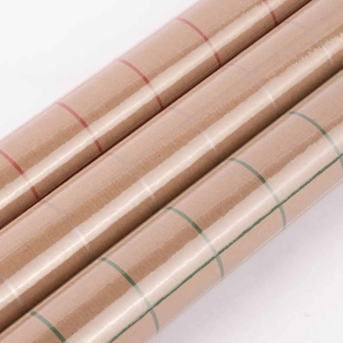 Rico Design Geschenkpapier Rolle Karo Raster 70x200cm natur verschiedene Farben
