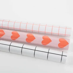 Rico Design Geschenkpapier Rolle Happy Birthday classic Karo oder Herzen 70x200cm verschiedene Farben