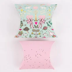 Rico Design Geschenkschachteln Mix Wonderland Mint Rosa mit Folienprägung 6 Stück verschieden groß