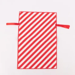 Rico Design Geschenktasche Streifen rot weiß 30x45cm