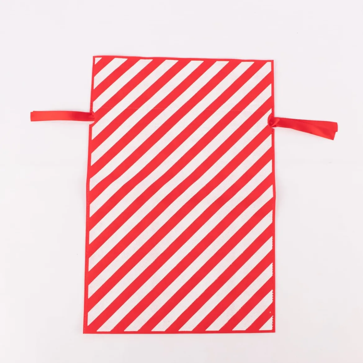 Rico Design Geschenktasche Streifen rot weiß 30x45cm