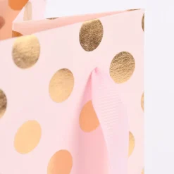 Rico Design Geschenktüte klein Punkte 18x11,5x10cm verschiedene Farben