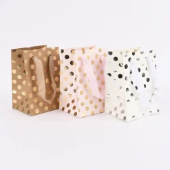 Rico Design Geschenktüte klein Punkte 18x11,5x10cm verschiedene Farben