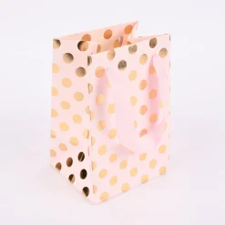 Rico Design Geschenktüte klein Punkte 18x11,5x10cm verschiedene Farben