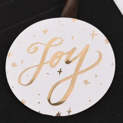 Rico Design Geschenktüte Merry Christmas groß schwarz gold 30x45cm