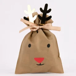 Rico Design Geschenktüte Rentier klein braun 20x30cm