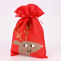 Rico Design Geschenktüte Rentier groß rot 30x45cm