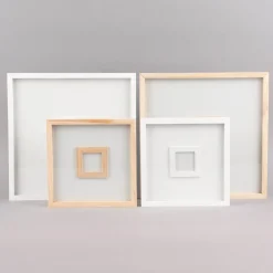 Rico Design Gästebuch Rahmen Holz weiß 20x20x2cm