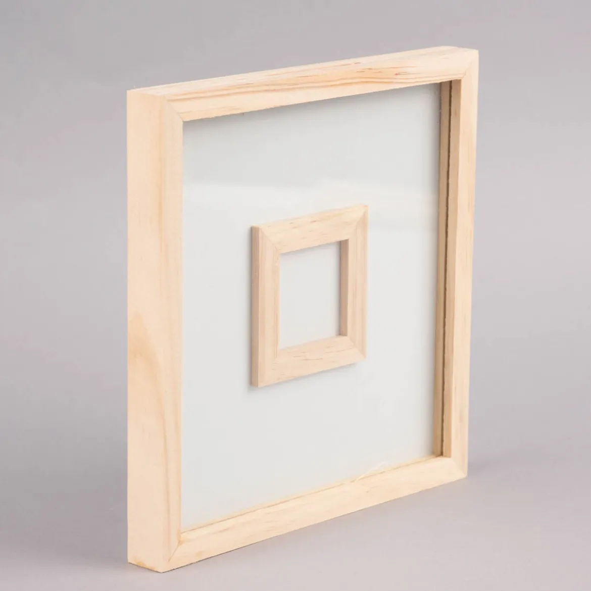 Rico Design Gästebuch Rahmen Holz natur 20x20x2cm