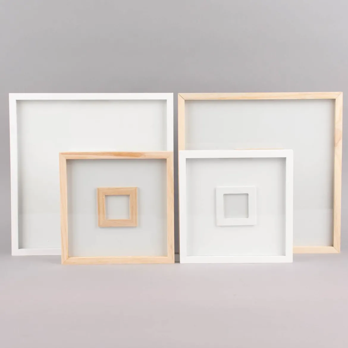 Rico Design Gästebuch Rahmen Holz natur 20x20x2cm