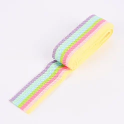 Rico Design Gurtband Streifen schmal bunt 2m Breite: 4cm