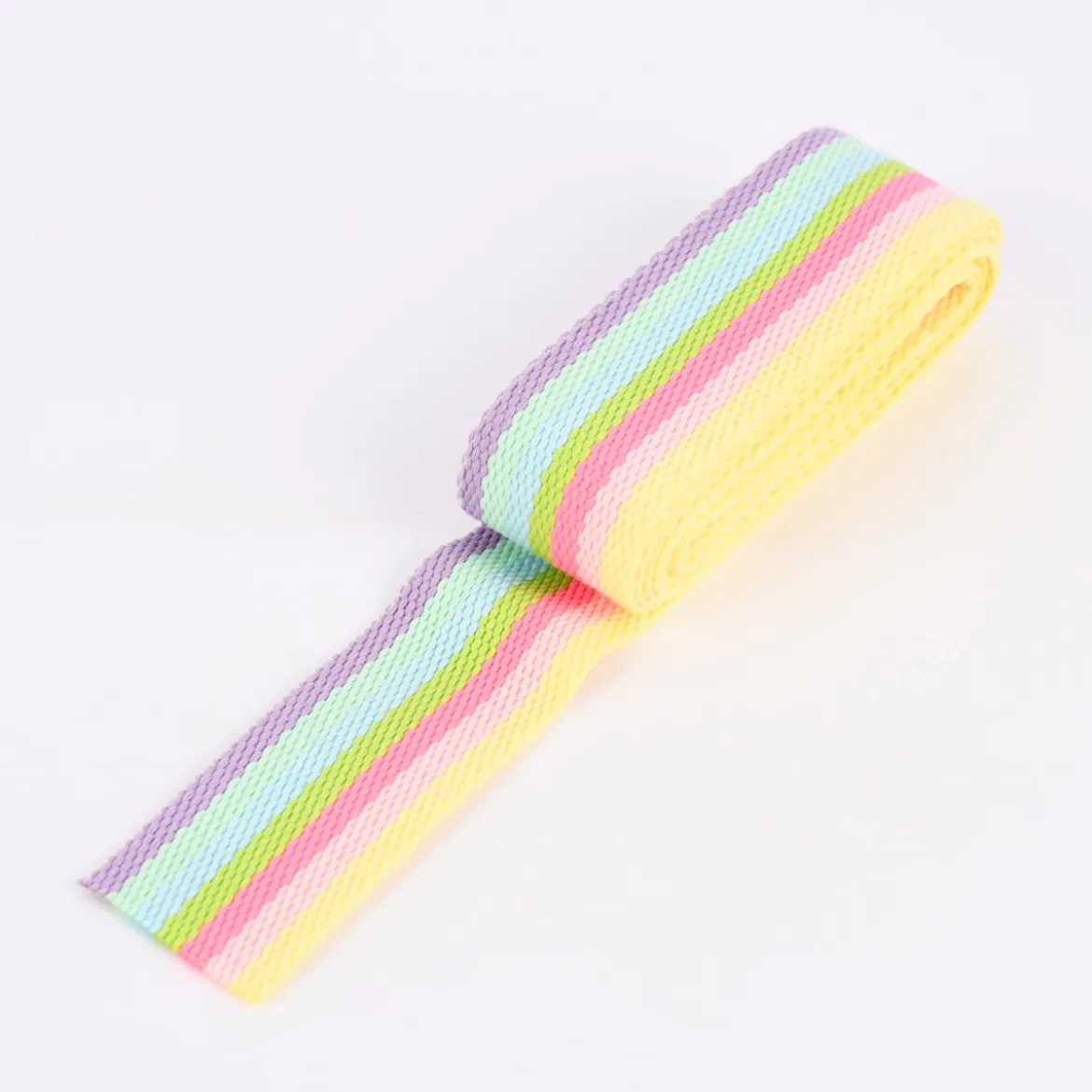 Rico Design Gurtband Streifen schmal bunt 2m Breite: 4cm