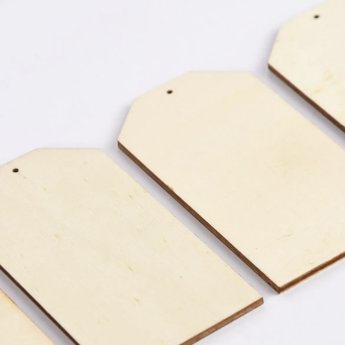 Rico Design Holzdeko Set Schild 4teilig 9,5x5cm