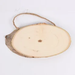 Rico Design Holzschild oval Pappelholz 14-18x7-10cm