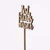 Rico Design Holzstecker Best Friends forever natur 25,5x7cm