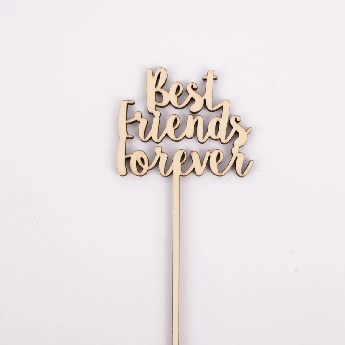 Rico Design Holzstecker Best Friends forever natur 25,5x7cm