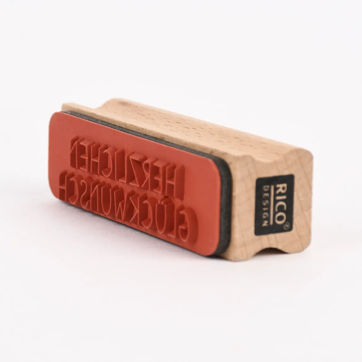 Rico Design Holz-Stempel Herzlichen Glückwunsch