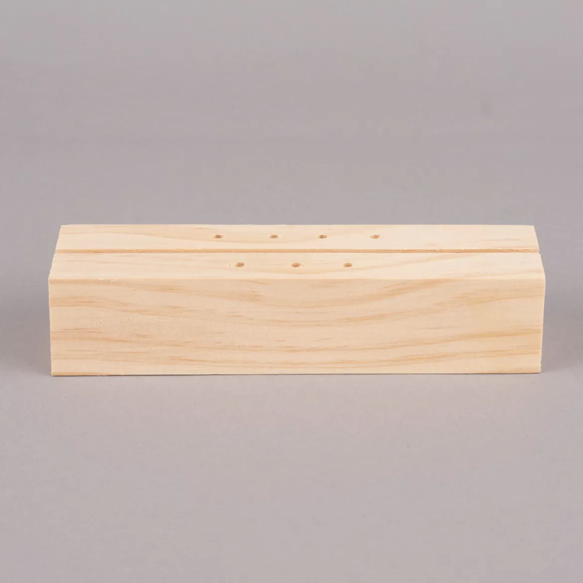 Rico Design Holzständer für Metallringe und Postkarten Holz natur 18x5x4cm