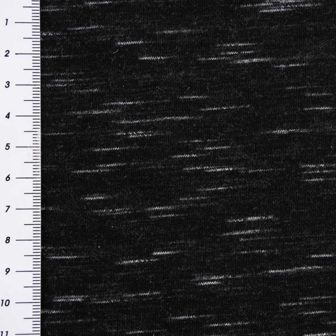 Rico Design Jersey Stoffabschnitt meliert schwarz weiß 80x100cm