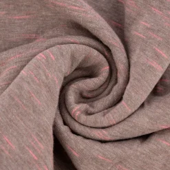 Rico Design Jersey Stoffabschnitt meliert taupe pink 80x100cm