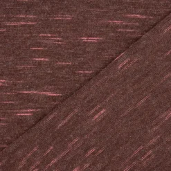 Rico Design Jersey Stoffabschnitt meliert braun pink 80x100cm