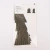 Rico Design Kartendeko Papierbäume Weihnachten dunkelgrün goldfarbig weiß 6 Stück