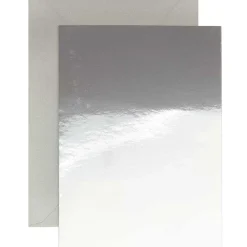 Rico Design Kartenset Spiegelkarton silberfarbig B6 20teilig