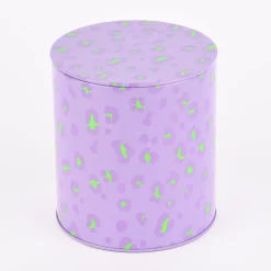 Rico Design Keksdose Leomuster lila grün 15x13,5cm