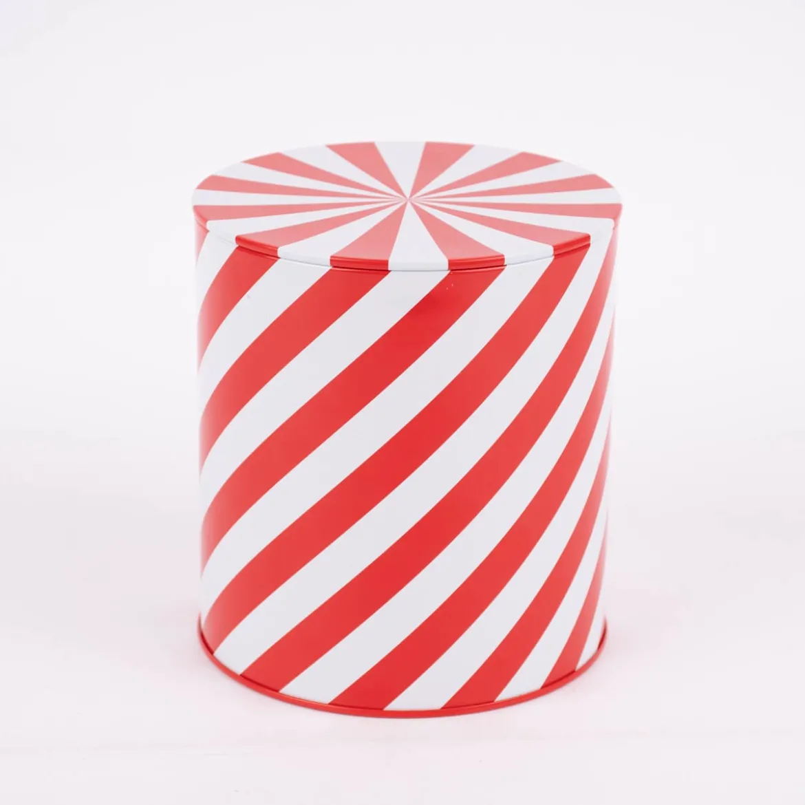 Rico Design Keksdose Streifen rot weiß 15x13,5cm