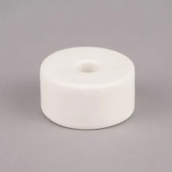 Rico Design Kerzenhalter für kleine Stabkerzen Keramik matt weiß 2x4,5cm