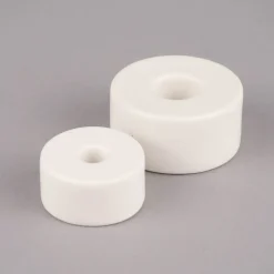 Rico Design Kerzenhalter für kleine Stabkerzen Keramik matt weiß 2x4,5cm