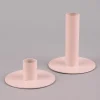 Rico Design Kerzenhalter für Stabkerzen lang Metall matt rosa 9x10cm
