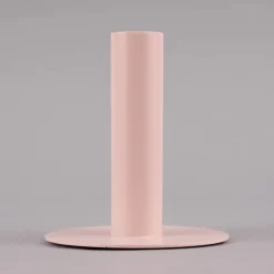 Rico Design Kerzenhalter für Stabkerzen lang Metall matt rosa 9x10cm