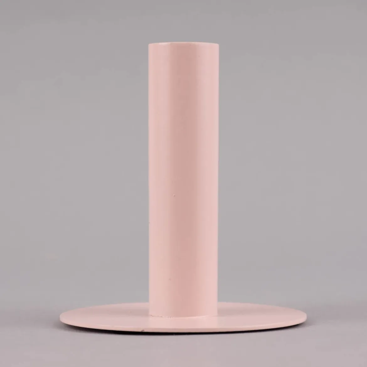 Rico Design Kerzenhalter für Stabkerzen lang Metall matt rosa 9x10cm