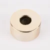 Rico Design Kerzenhalter für Stabkerzen Keramik glänzend goldfarbig 3x6cm