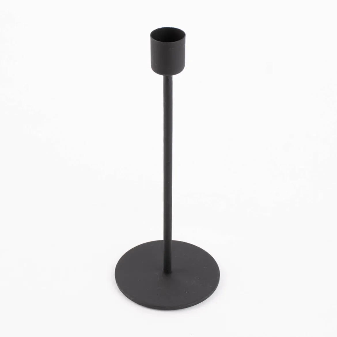 Rico Design Kerzenhalter für Stabkerzen Metall matt schwarz 20,5x8cm