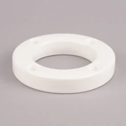 Rico Design Kerzenhalter rund Keramik einfarbig weiß 12,5cm