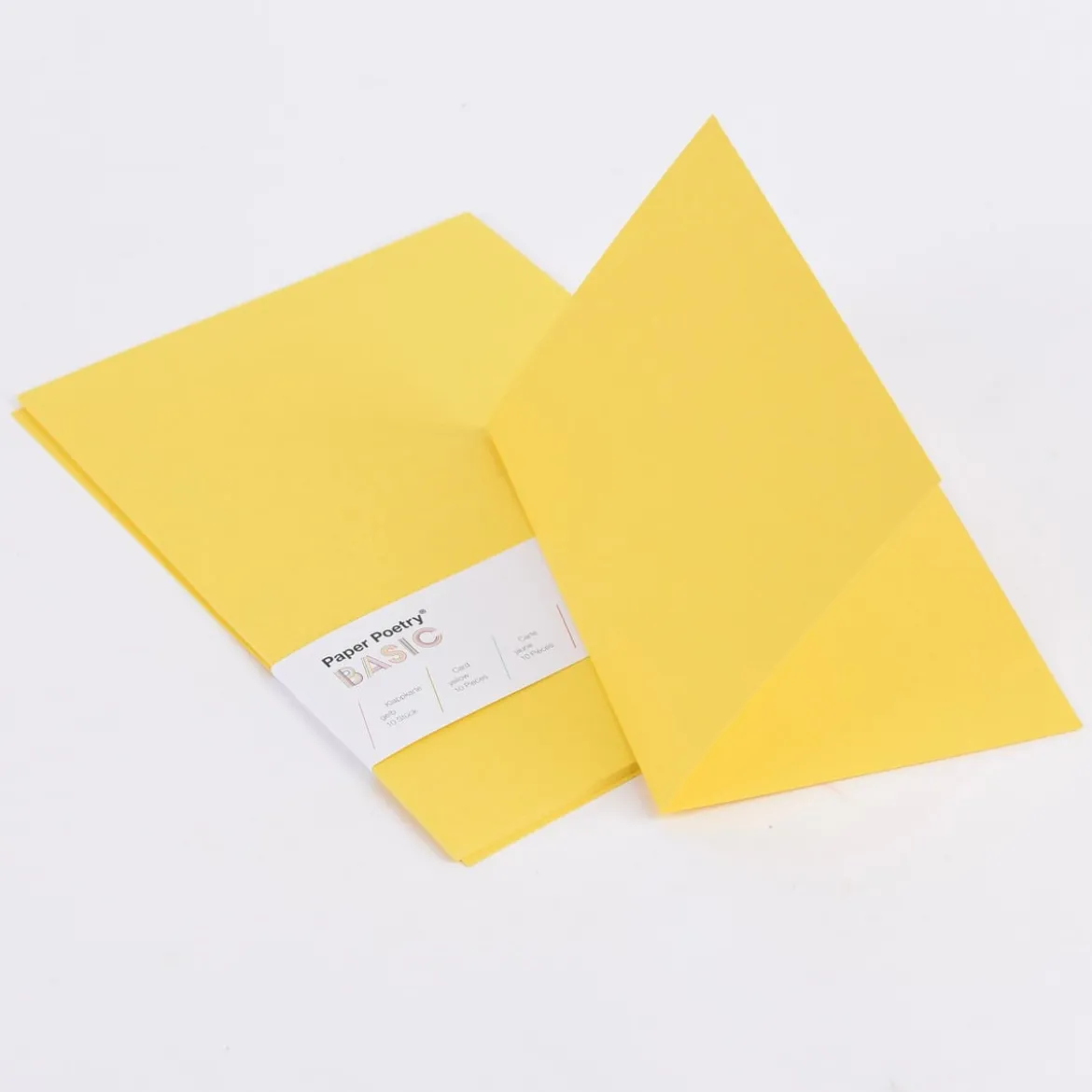 Rico Design Klappkarte Basic A6 einfarbig 10 Stück 14,8x21,0cm verschiedene Farben