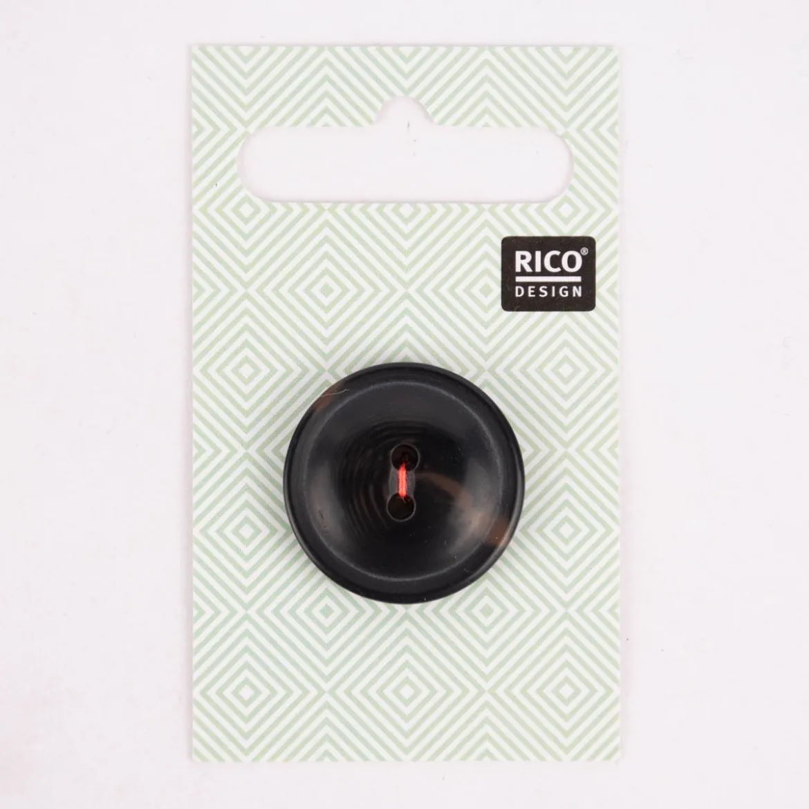 Rico Design Knopf 2-Loch schwarz 2,5cm