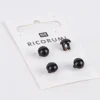 Rico Design Knöpfe mit Steg braun-schwarz 4 Stück 8,5mm