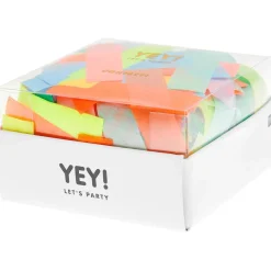 Rico Design Konfetti rechteckig Farbmix bunt mit Neon 20g