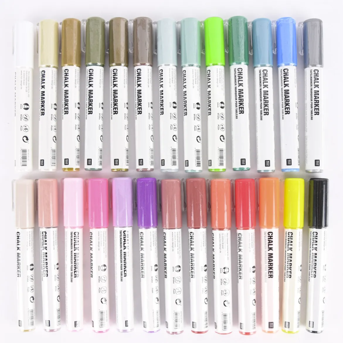 Rico Design Kreidestift Flüssigkreide 3mm 8g veschiedene Farben