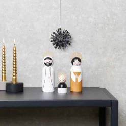 Rico Design Krippen-Figuren aus Holz 3-teilig